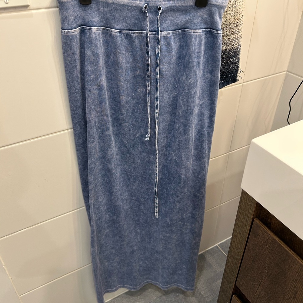 Hard Tail Light Blue Maxi Skirt